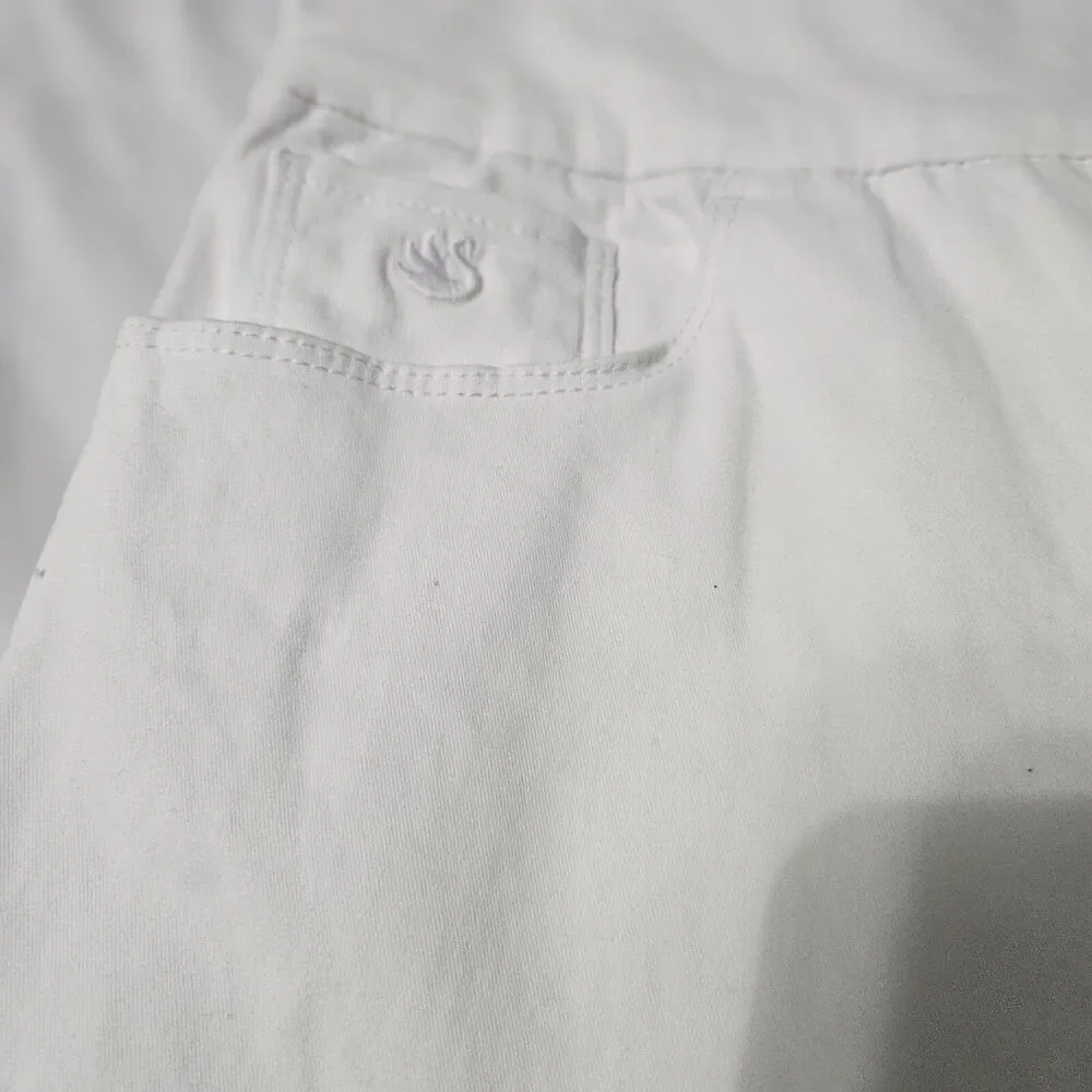 Gloria Vanderbilt Amanda Capri Vintage White Size 6 Cotton Blend Stretch